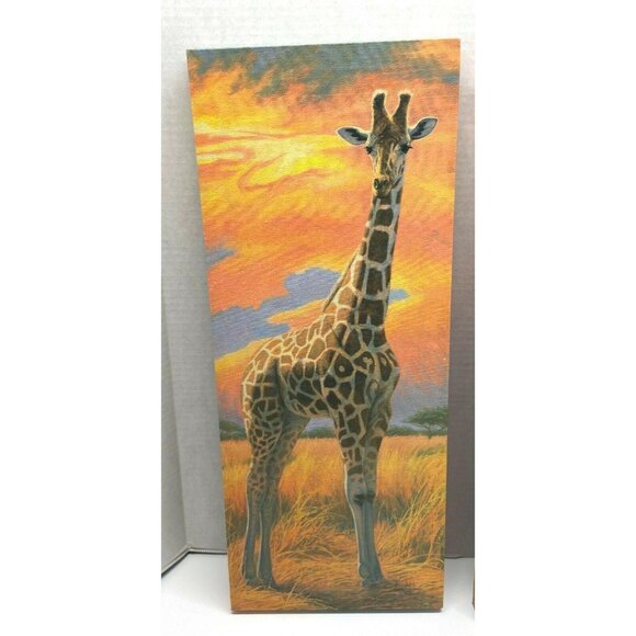 Lucie Bilodeau Mother Giraffe Canvas Prints Safari Art Vibrant Wildlife - Picture 7 of 14